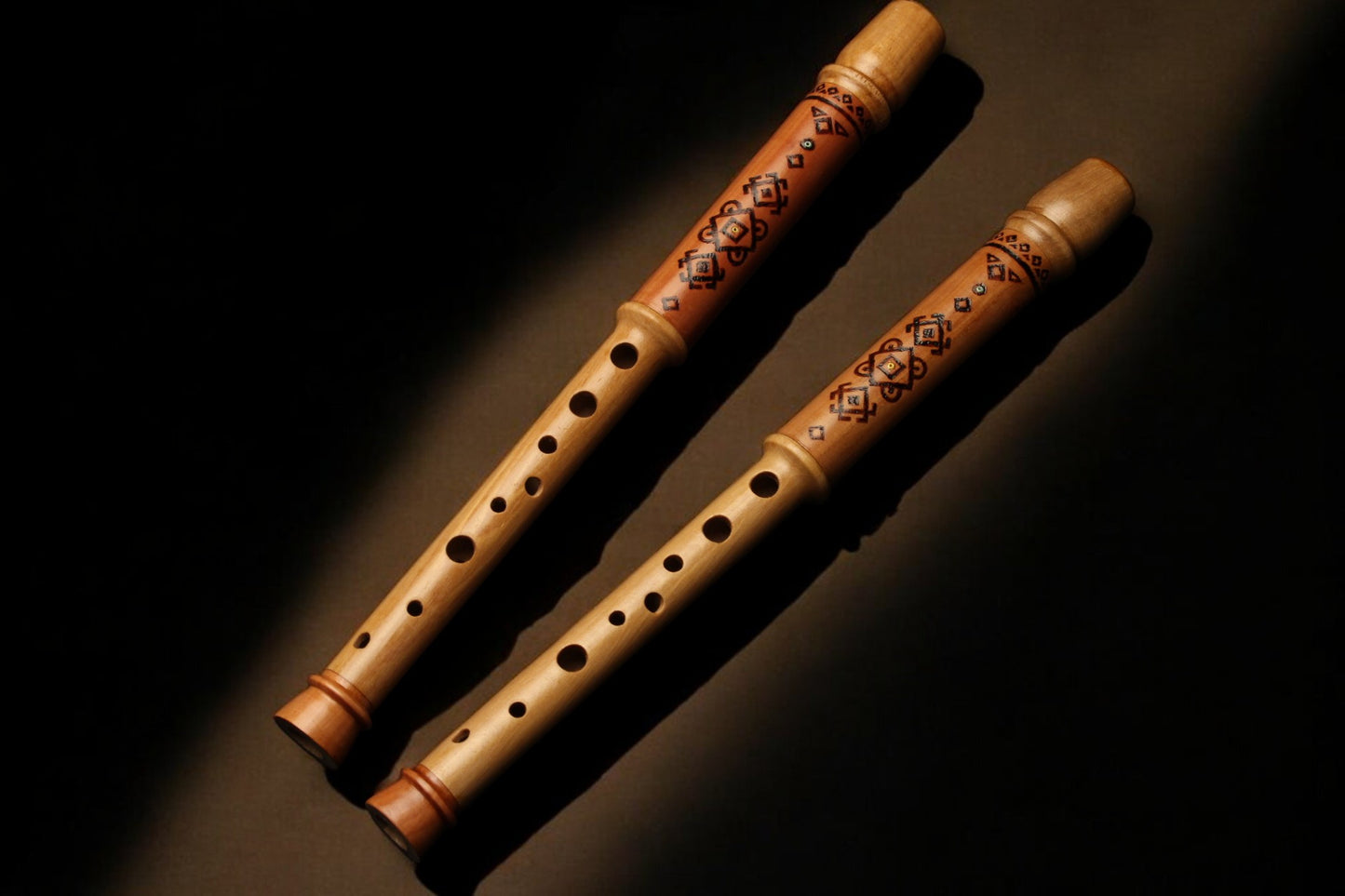 Flute with ORNAMENT (high-quality HANDCRAFTED)