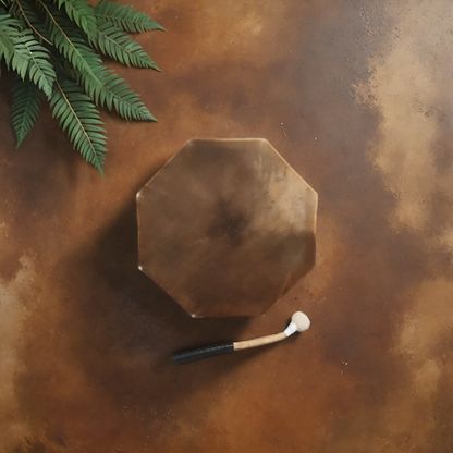 Handmade Octagonal Shaman Drum Sound for Yoga and Meditation