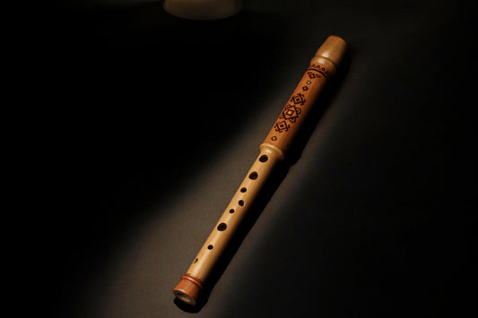 Flute with ORNAMENT (high-quality HANDCRAFTED)