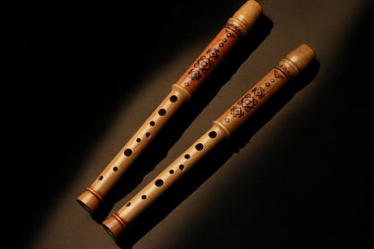 Flute with ORNAMENT (high-quality HANDCRAFTED)