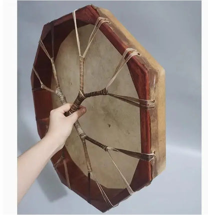 Handmade Octagonal Shaman Drum Sound for Yoga and Meditation