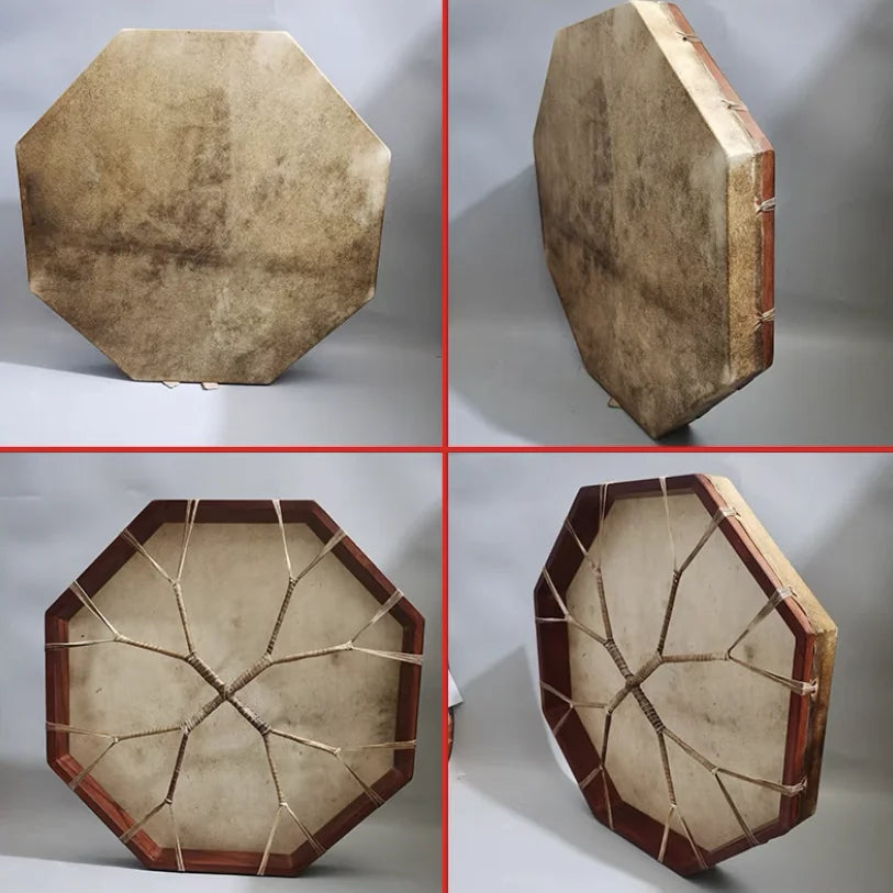Handmade Octagonal Shaman Drum Sound for Yoga and Meditation