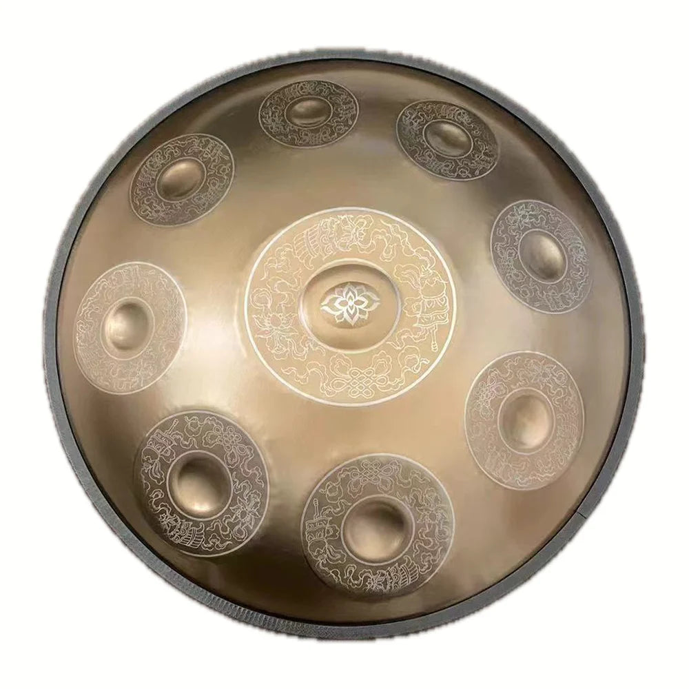 22-дюймовий барабан Carve Golden Professional Handpan Drum D Minor