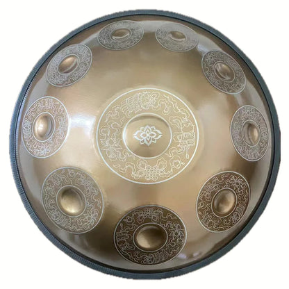22-дюймовий барабан Carve Golden Professional Handpan Drum D Minor